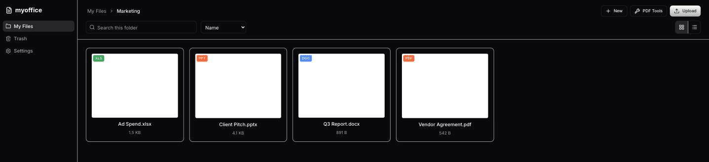 myoffice editor screenshot